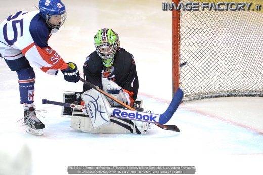 2015-04-12 Torneo di Pinzolo 4378 Aosta-Hockey Milano Rossoblu U12 Andrea Fornasetti